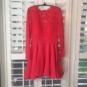 Red bebe cocktail dress